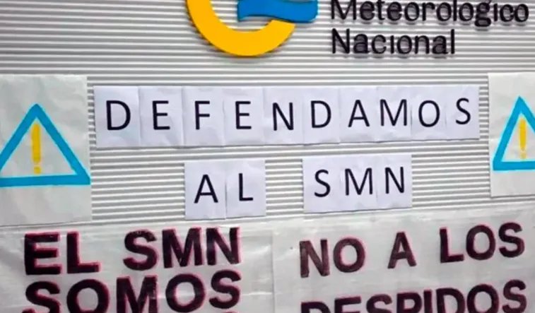 Alerta roja en el Servicio Meteorológico Nacional: Paro y cese de actividades ante la amenaza de despidos masivos